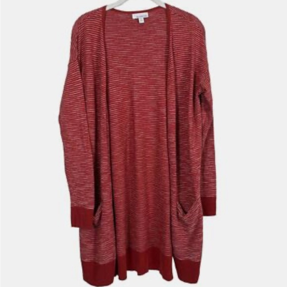 🧡 Women’s Evereve Allison Joy Open Front Cardigan – Size L - Picture 12 of 13